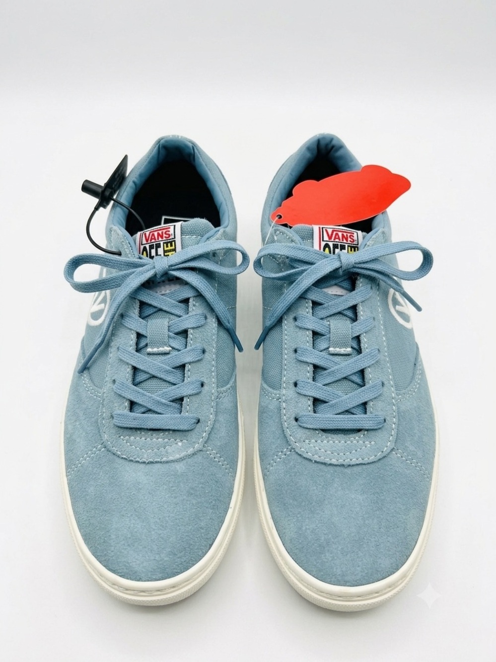 Vintage Y2K Skater Vans Teal Blue Suede Low-Top Sneakers